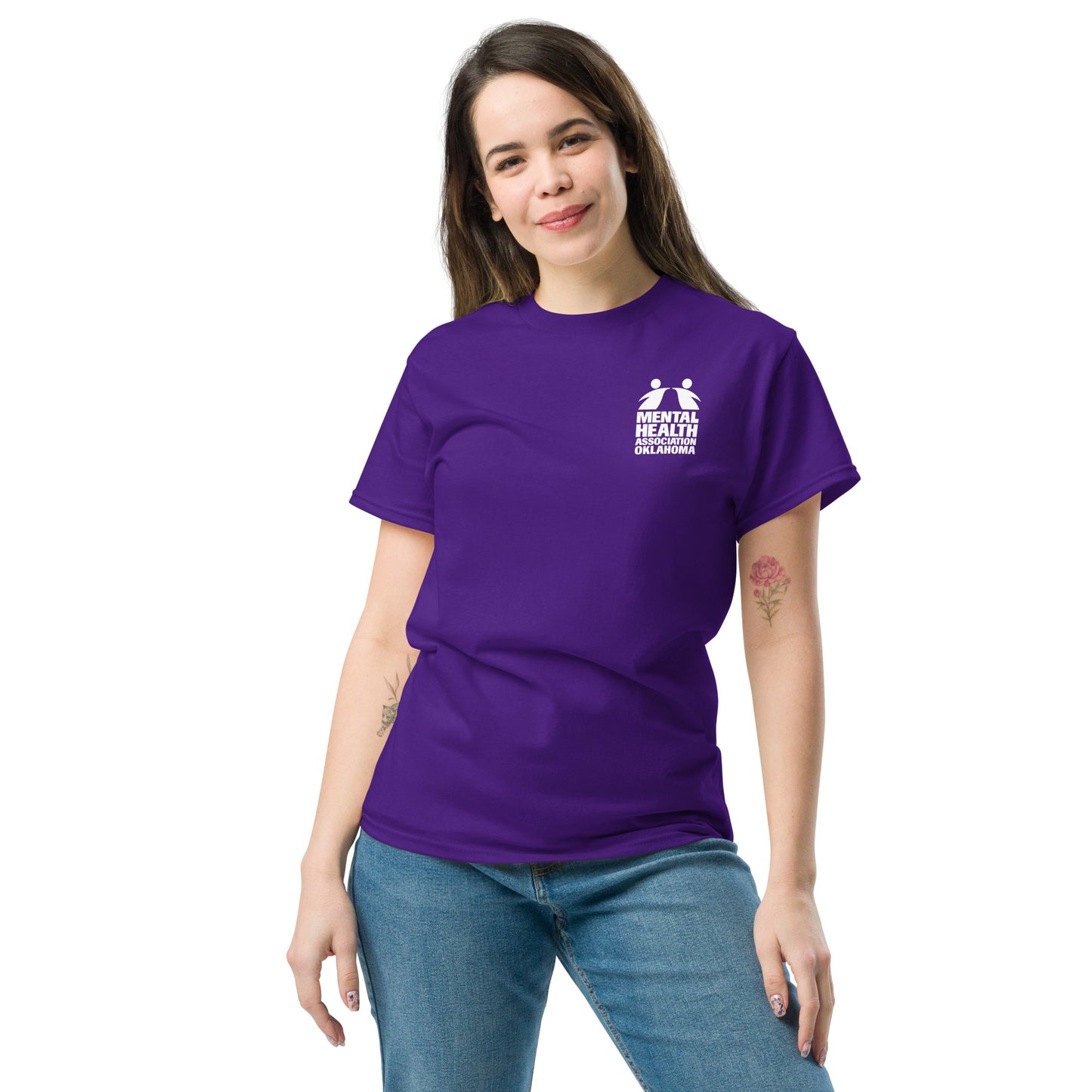 Choose Kindness, Embrace Wellness - Gildan deep purple t-shirt