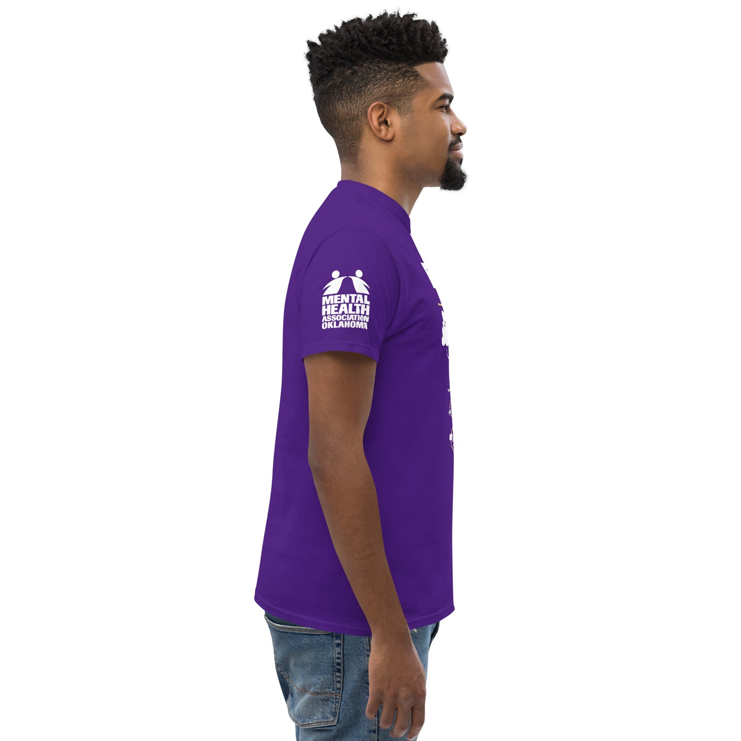 Be Present - Gildan deep purple t-shirt