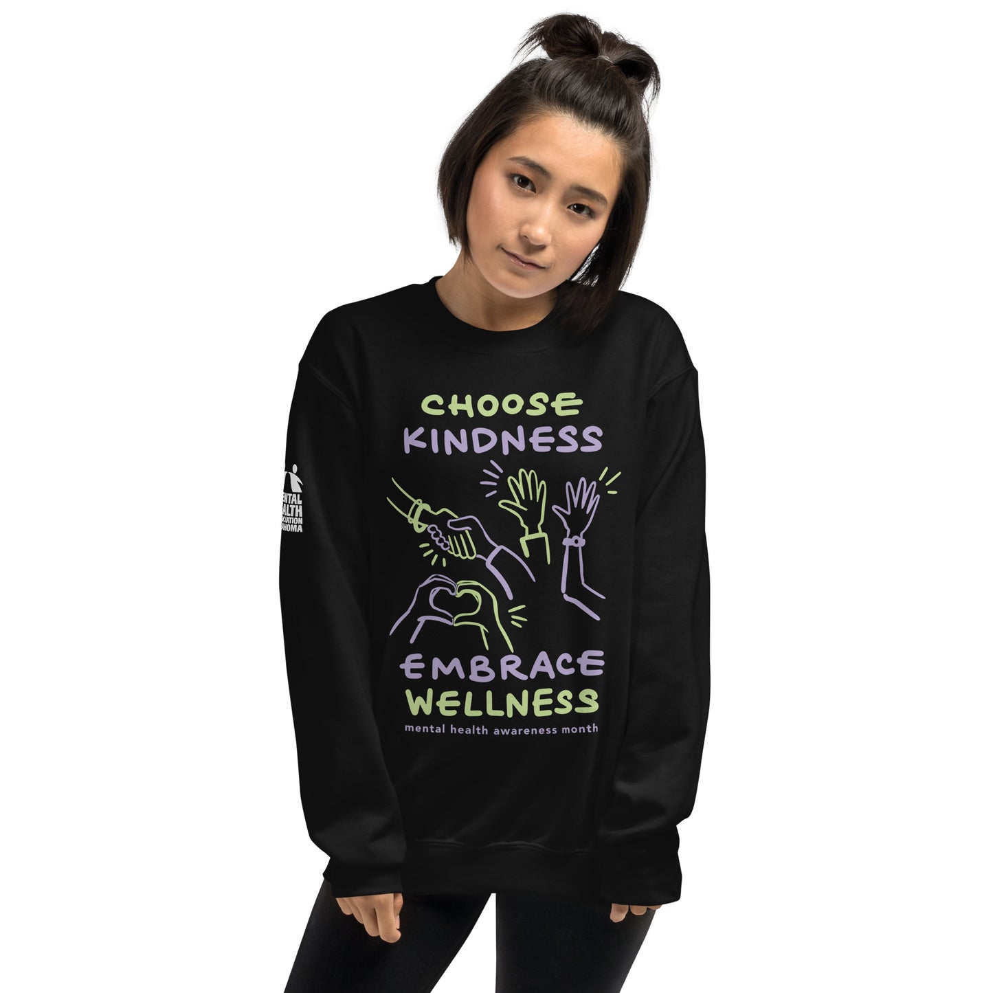 Choose Kindness, Embrace Wellness - Mental Health Awareness Month Sweatshirt