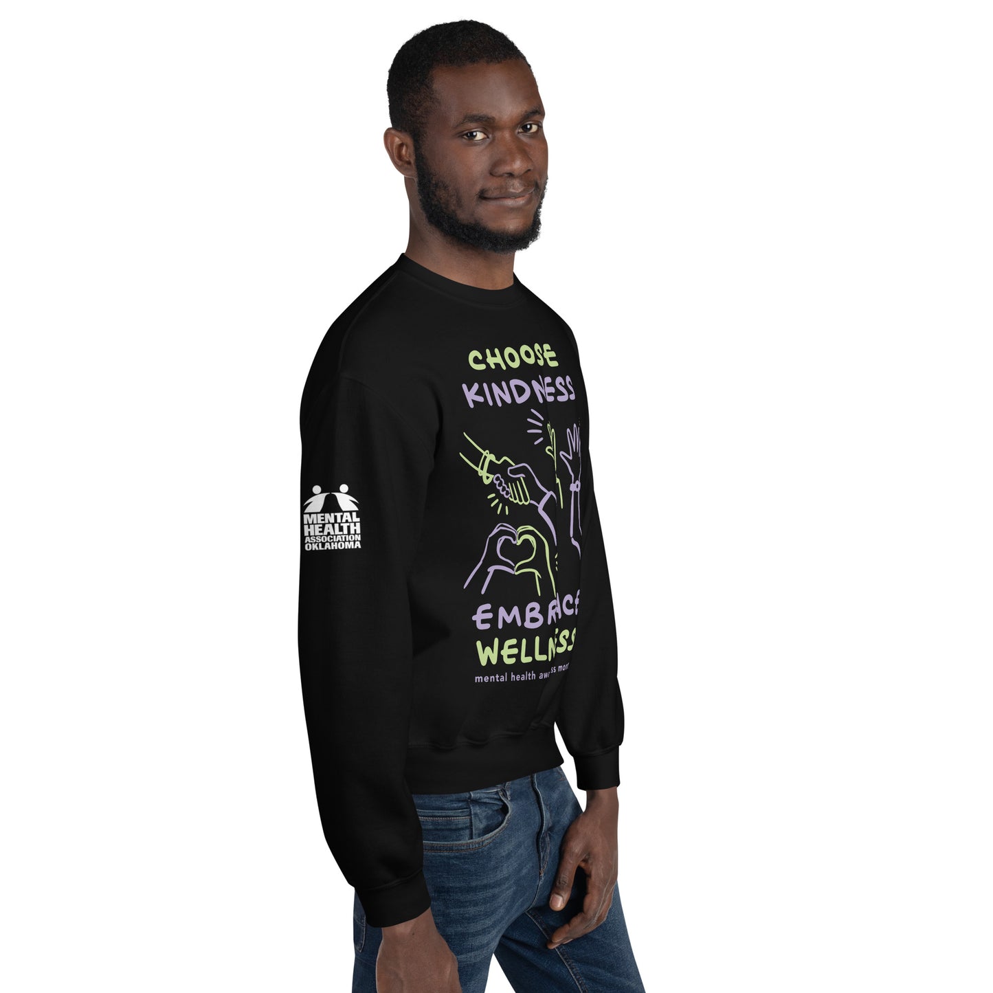 Choose Kindness, Embrace Wellness - Mental Health Awareness Month Sweatshirt