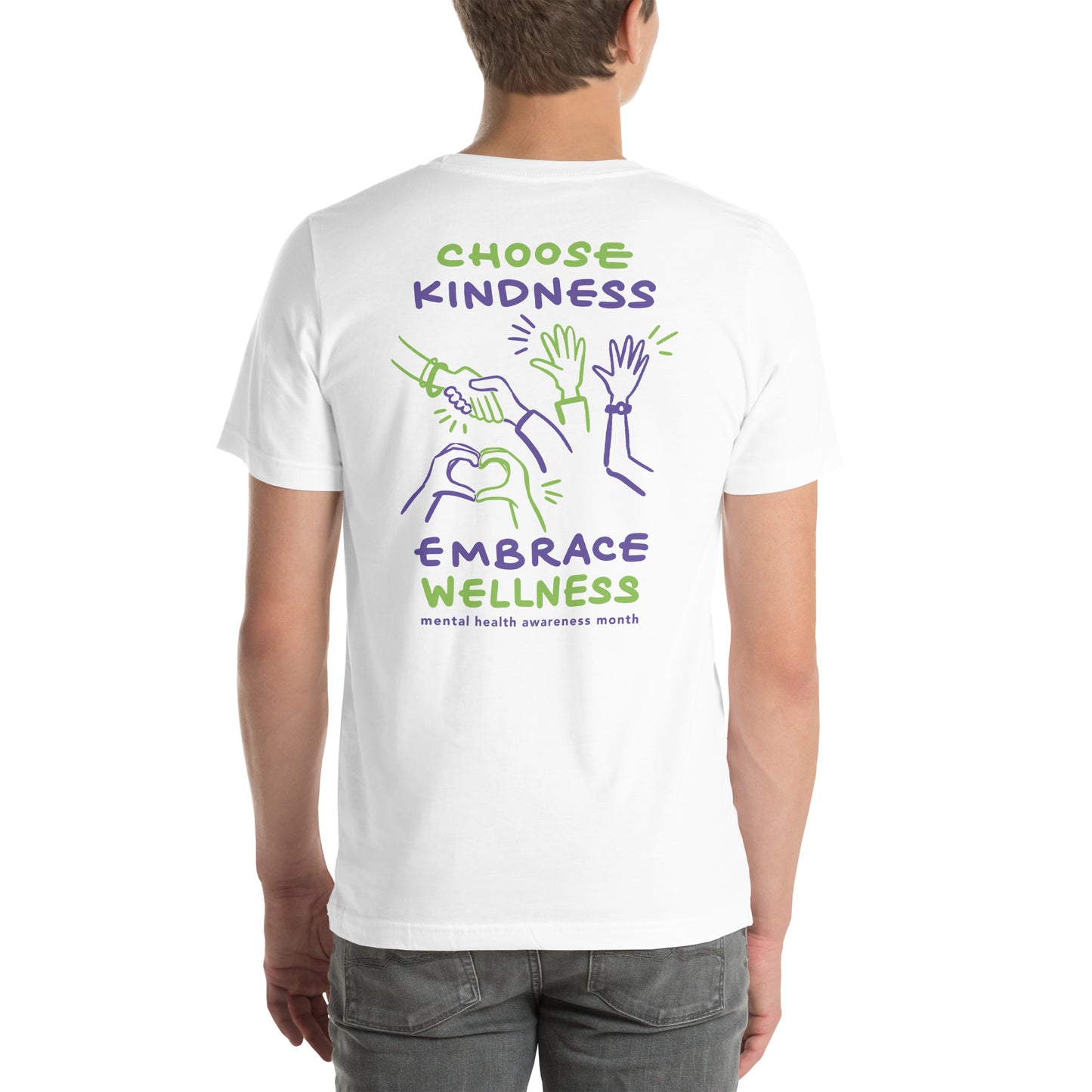 Choose Kindness, Embrace Wellness - Bella + Canvas t-shirt